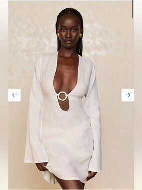 Mini Linen Coverup Dress.